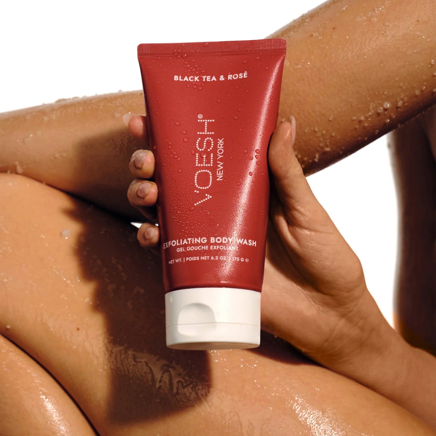 Exfoliating Body Wash 6.2 oz. (Black Tea & Rose)