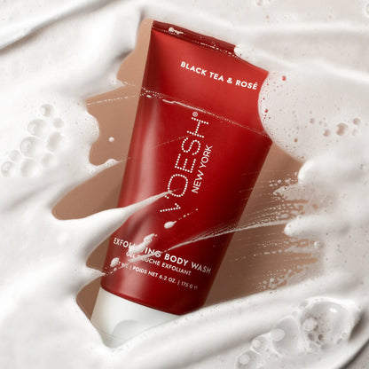 Exfoliating Body Wash 6.2 oz. (Black Tea & Rose)