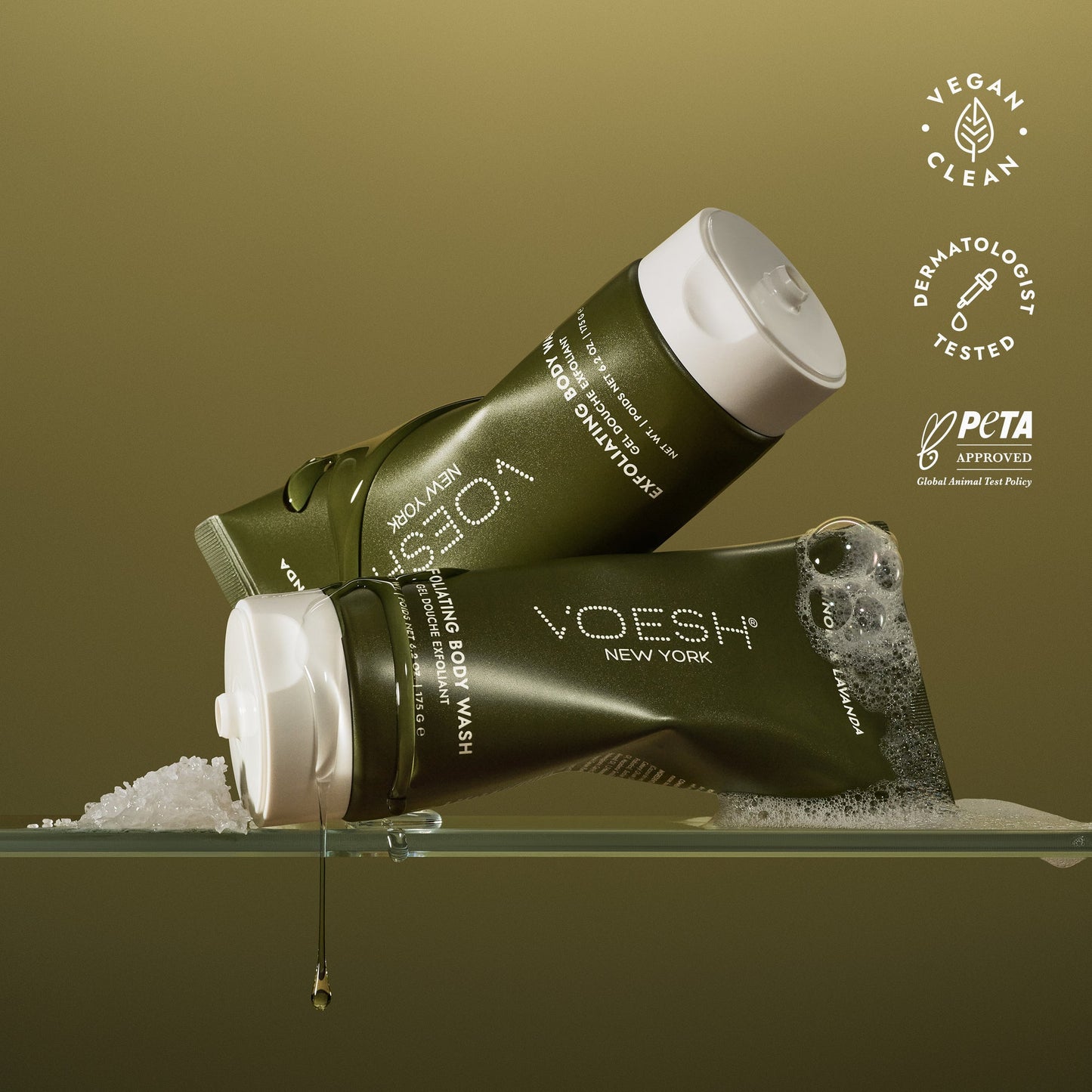 Exfoliating Body Wash 6.2 oz. (Hinoki & Lavanda)