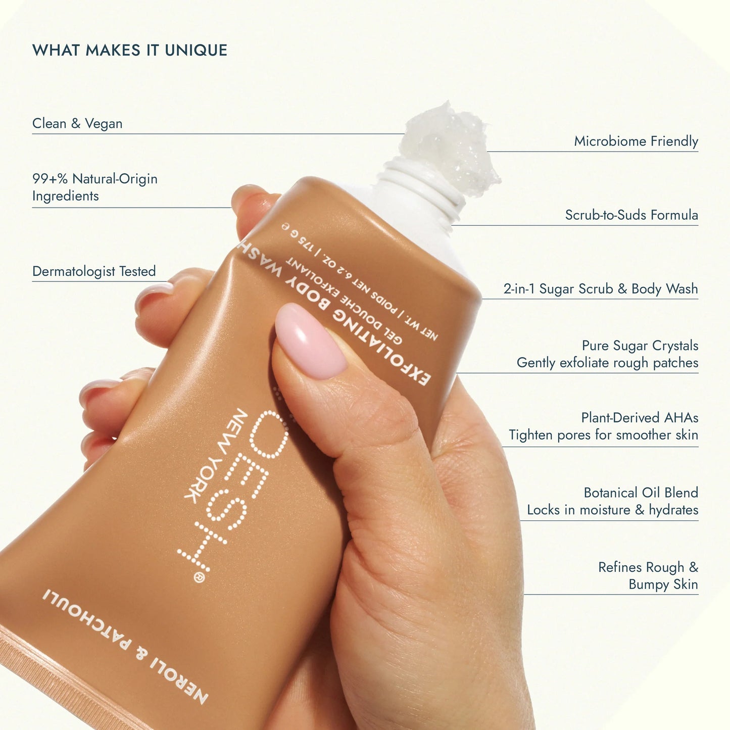 Exfoliating Body Wash 6.2 oz. (Neroli & Patchouli)