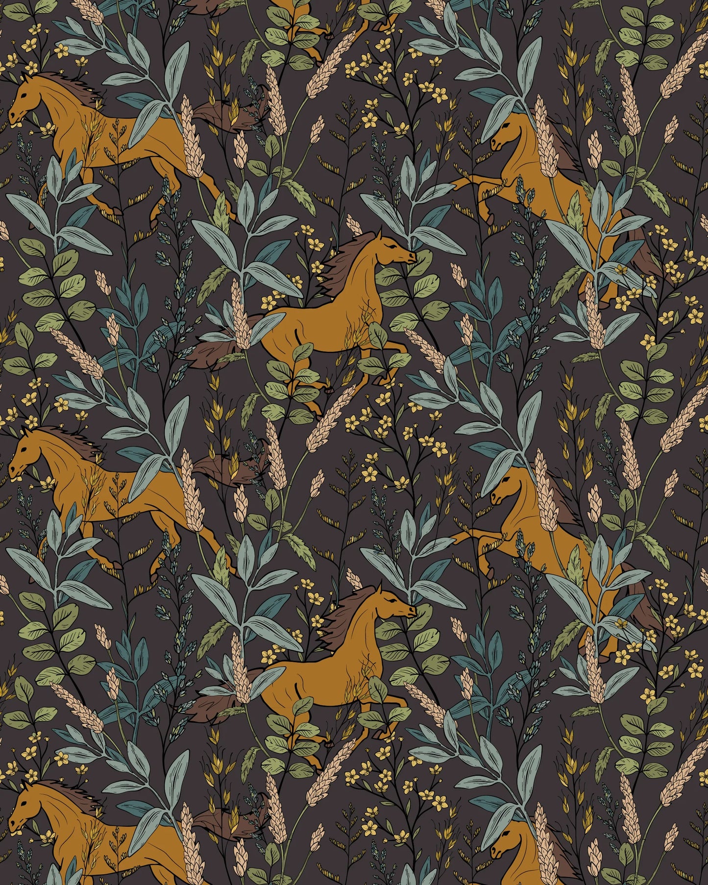 Wild Horses Print Shirt
