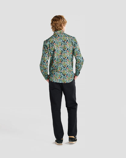 Winter Birds Print Shirt