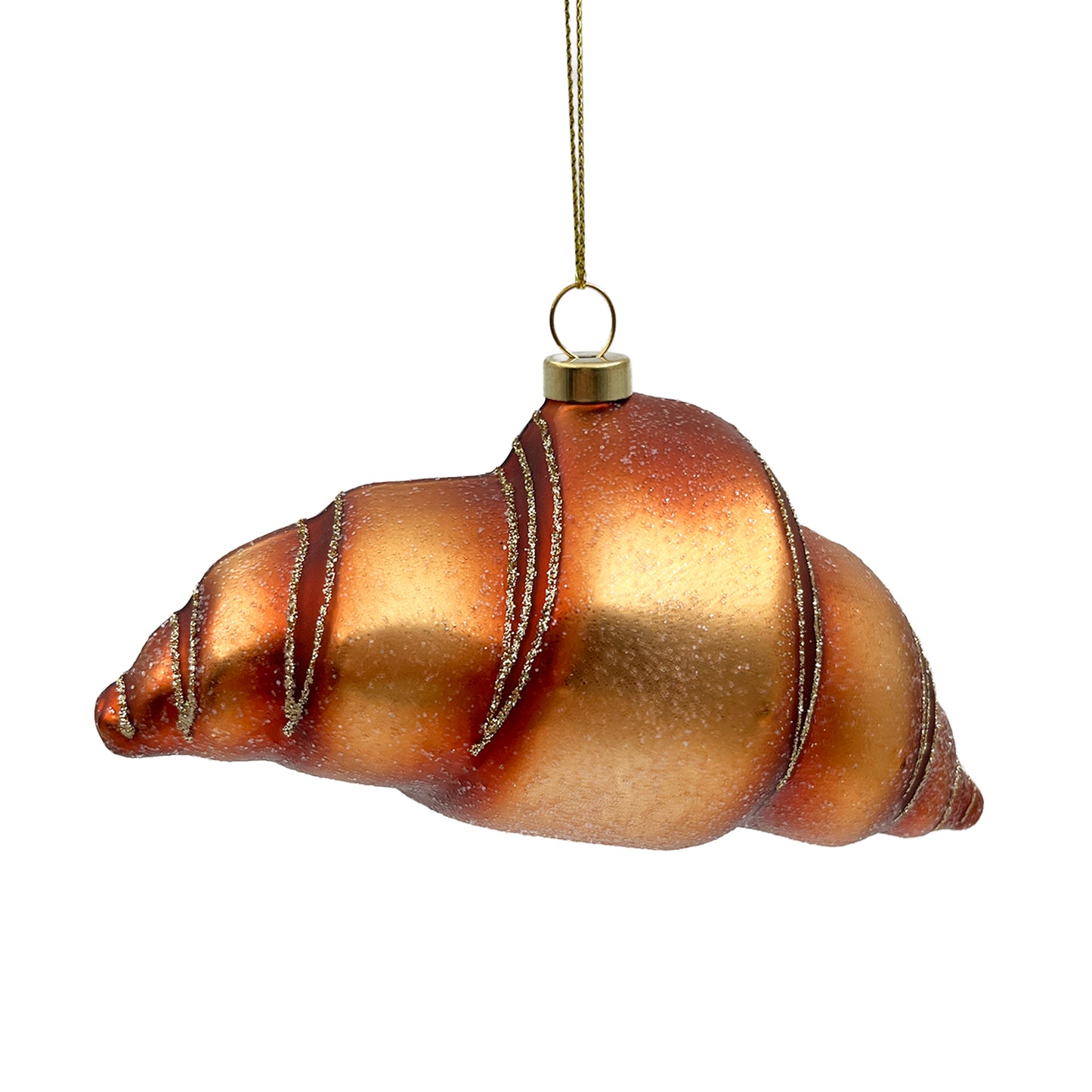 Glass Croissant Ornament