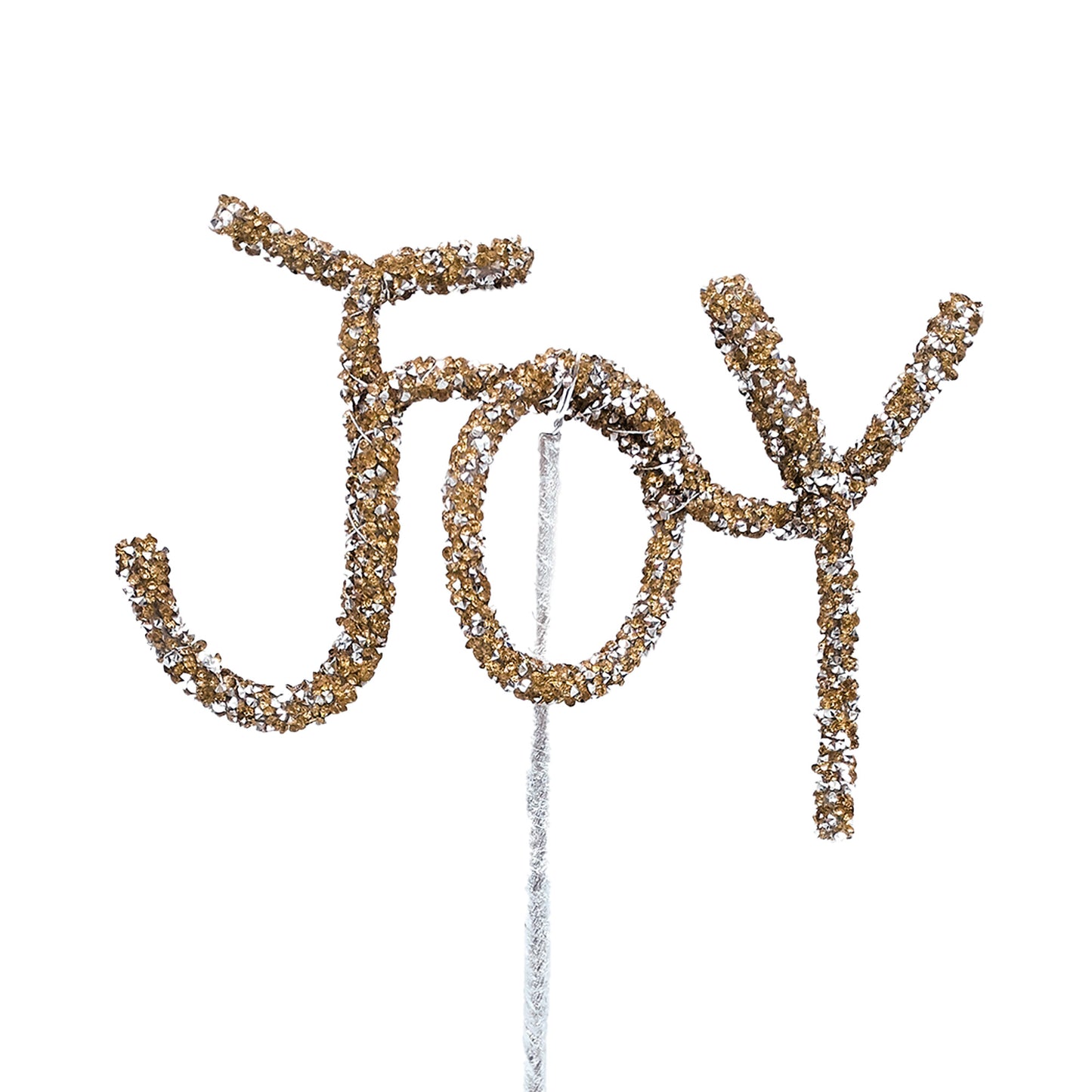 Glittery Gold Joy Ornament