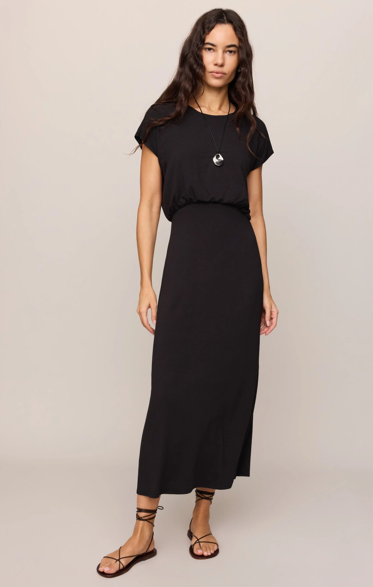 Anika Midi Dress (Black)