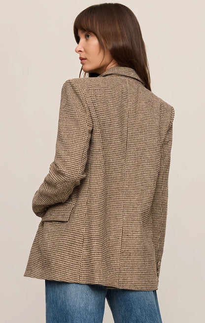 Evan Check Blazer (Dark Chocolate)