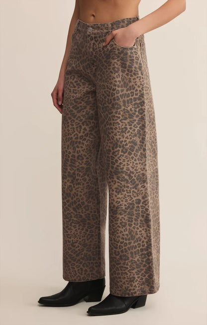 Marli Denim Leopard Pant (Desert)