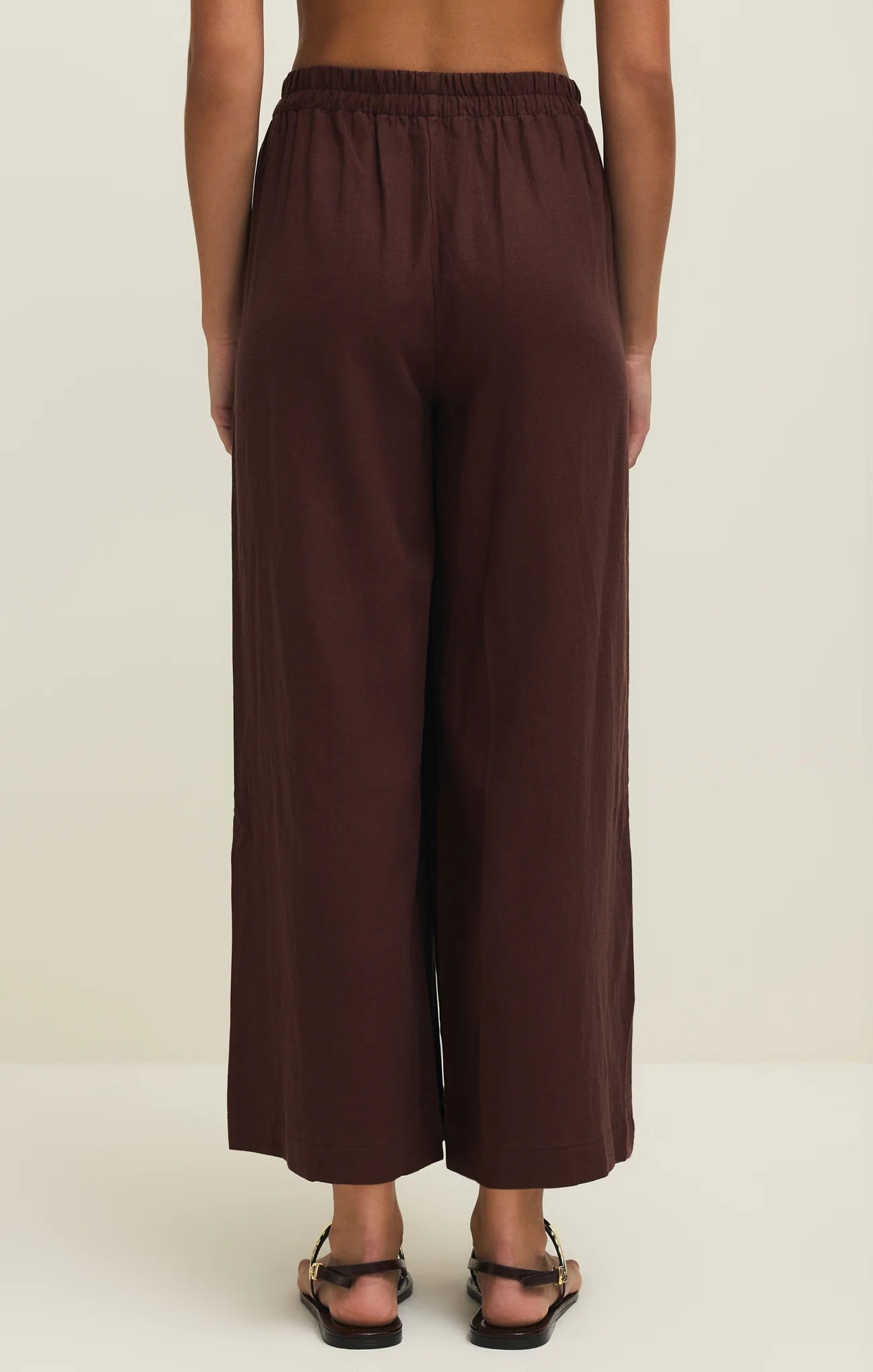 Scout Linen Pant (Chocolate)
