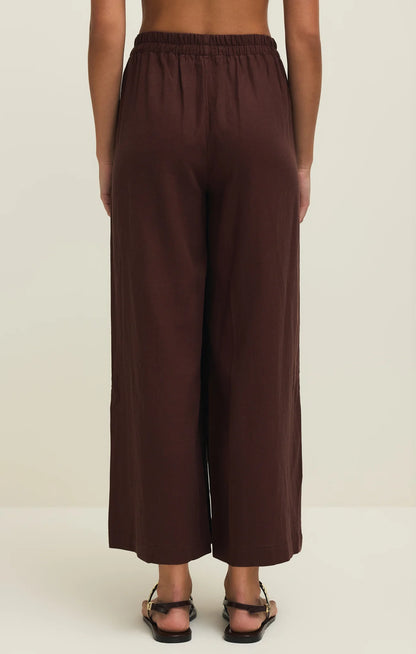 Scout Linen Pant (Chocolate)