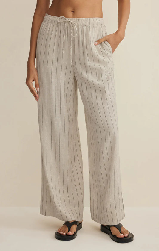 Henri Wide Leg Striped Pant