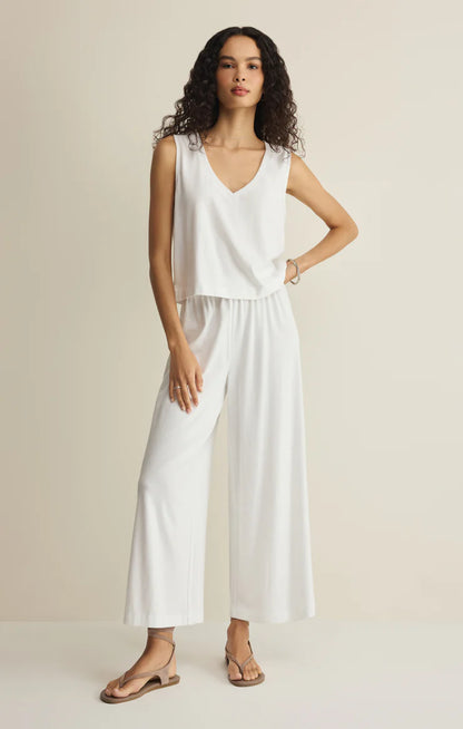 Sloane V Neck Top (White)