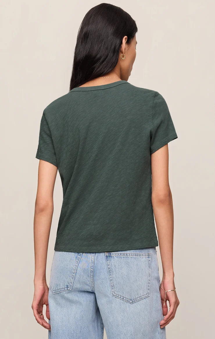 Junie Slub Tee (Emerald Cove)