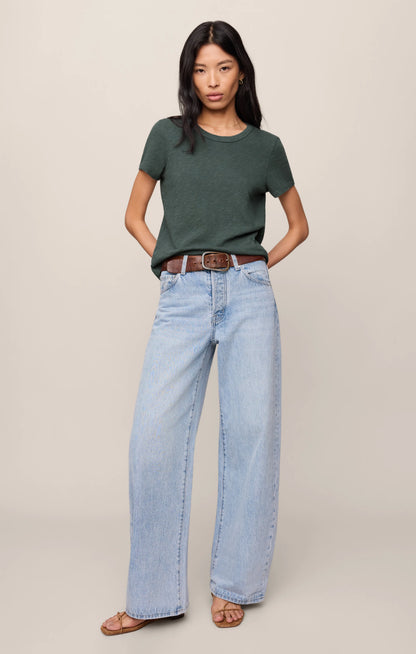 Junie Slub Tee (Emerald Cove)