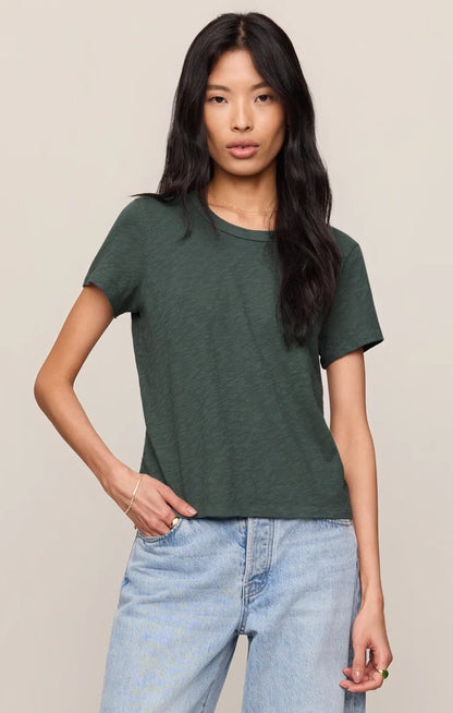 Junie Slub Tee (Emerald Cove)