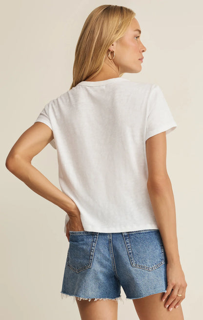 Junie Slub Tee (White)