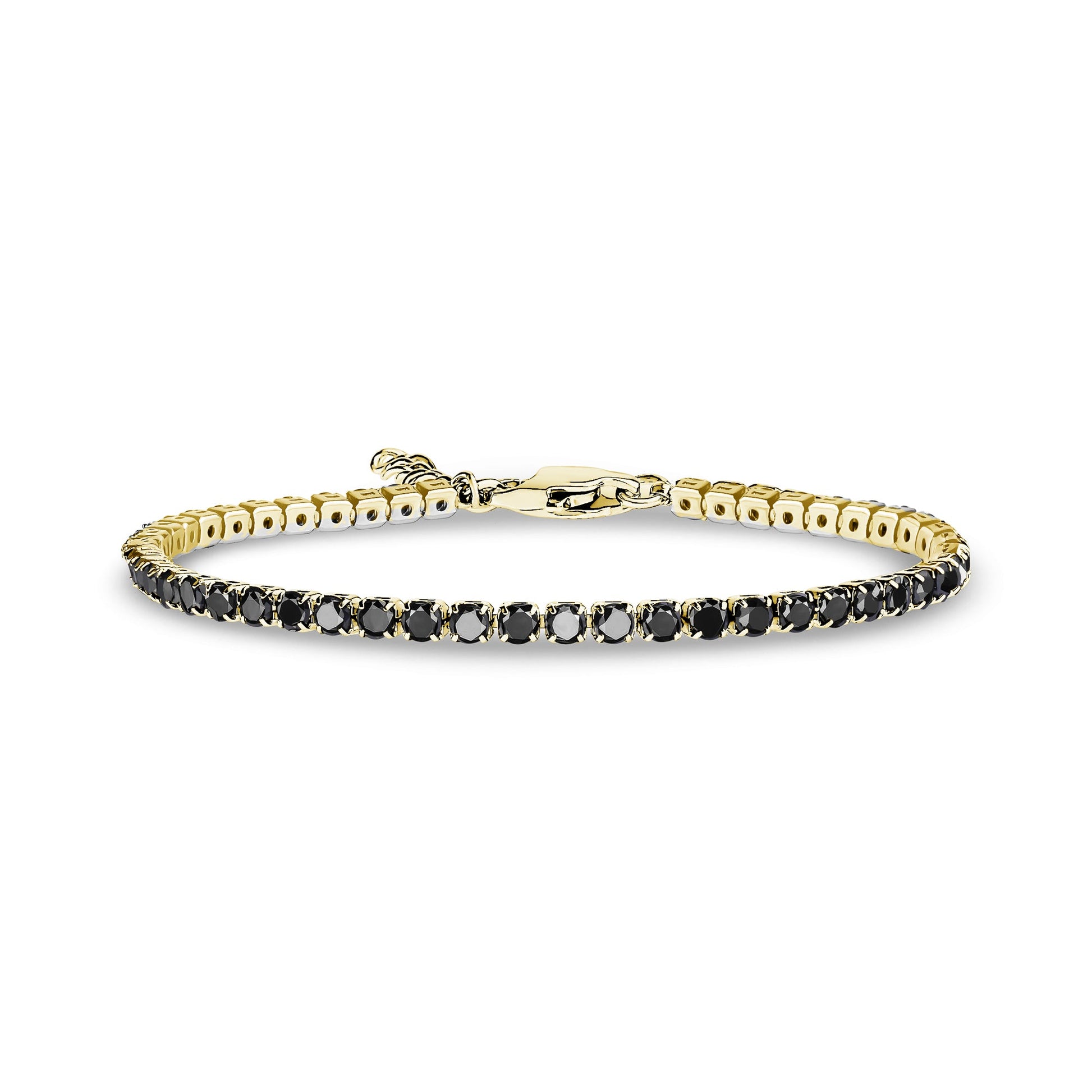 Stackable Spark Tennis Bracelet (Gold / Black)