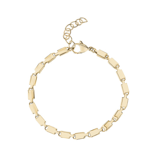 Polished Tile Link Bracelet