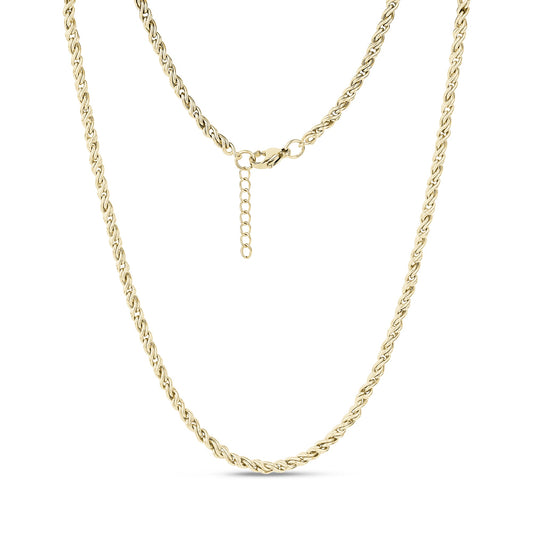 Infinity Twist Necklace (Gold)