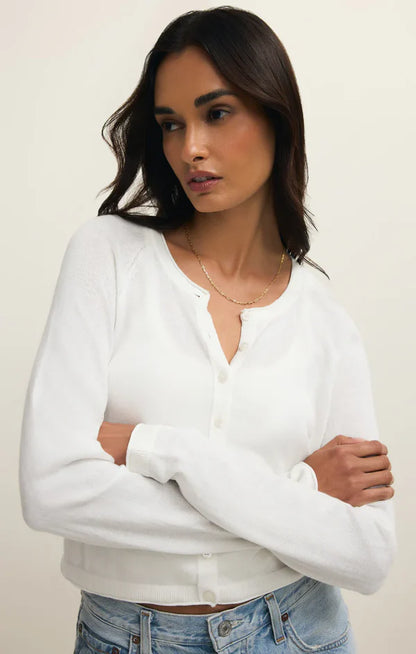 Perfect Layer Cardigan (White)
