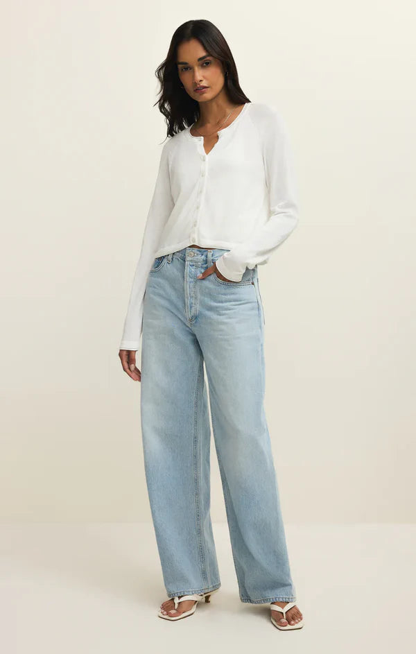 Perfect Layer Cardigan (White)