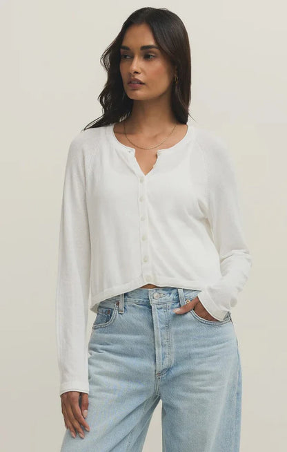 Perfect Layer Cardigan (White)