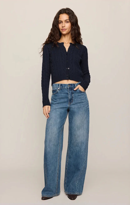 Cera Long Sleeve Cardigan (Eclipse)