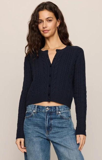 Cera Long Sleeve Cardigan (Eclipse)