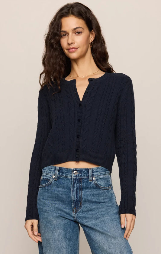 Cera Long Sleeve Cardigan (Eclipse)