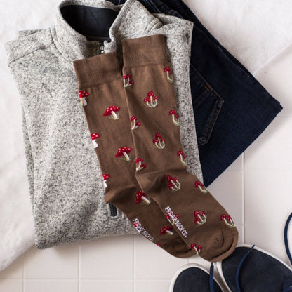 Men's Mushroom Mid-Calf Socks