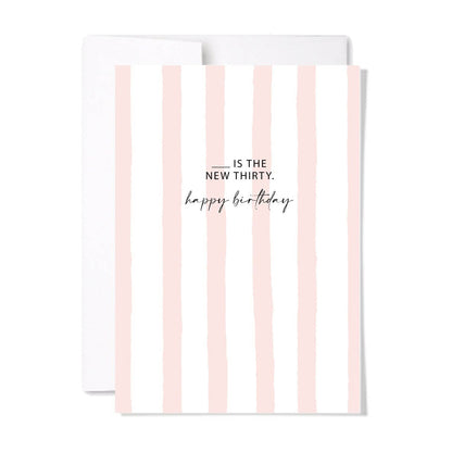 The New Thirty Birthday Card