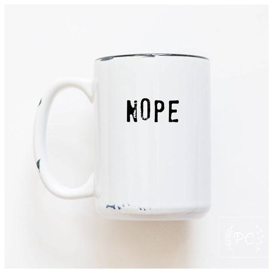 Nope | Ceramic Mug (White)