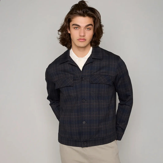 Hedge Woven Overshirt (Black/Multi)
