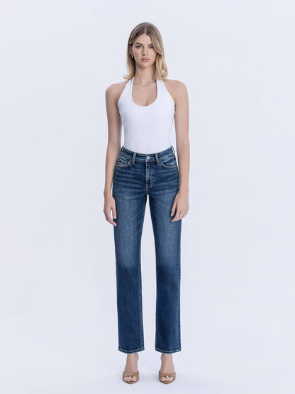 Victoria High Rise Straight Jeans (Celestial Glow)