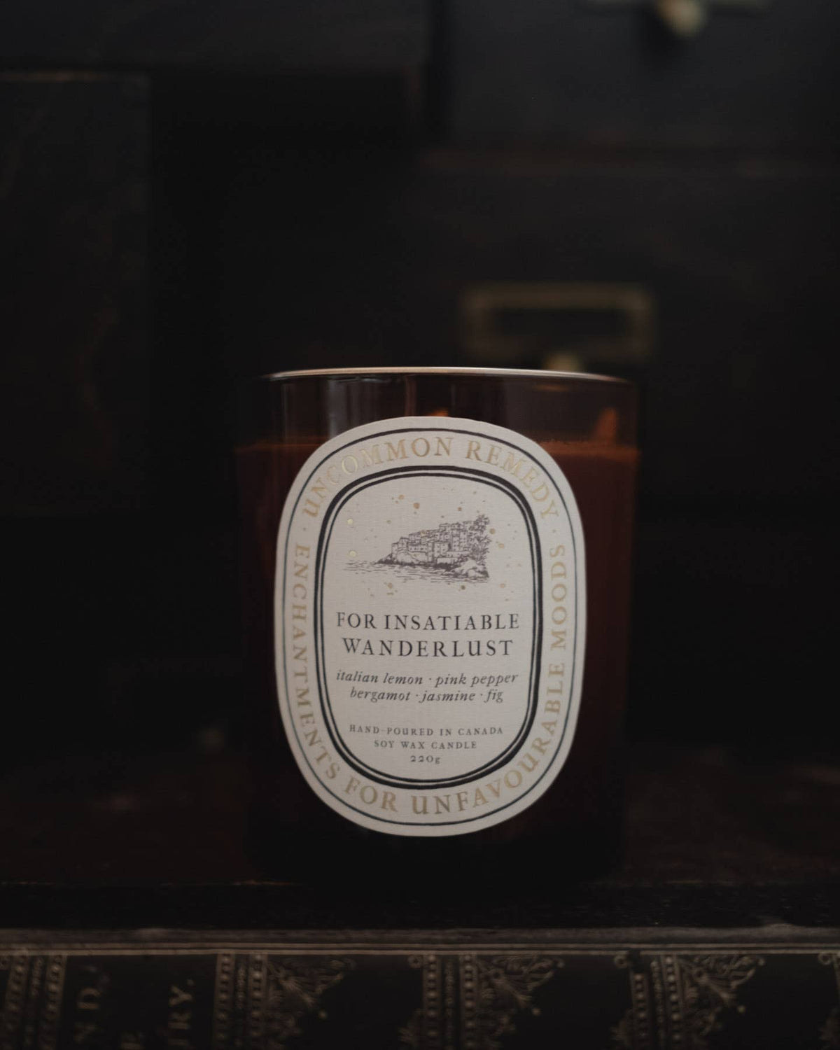 Italian Lemon, Jasmine, Fig: 220g Soy Wax Candle