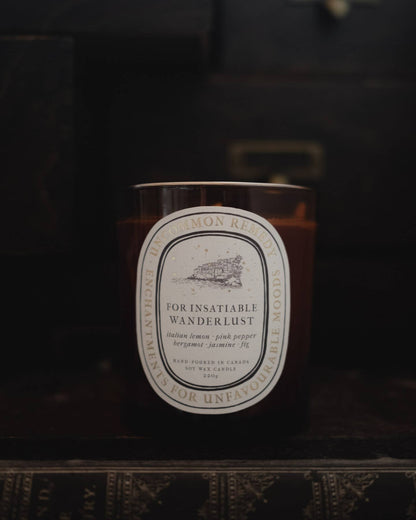 Italian Lemon, Jasmine, Fig: 220g Soy Wax Candle