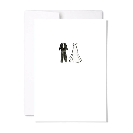 Bride and Groom Wedding Card