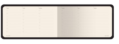Horizontal Vegan Leather Weekly Planner (Owls)