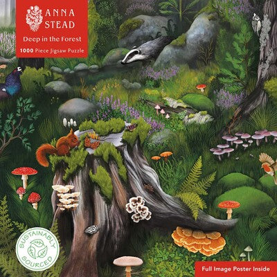 Sustainable Puzzle | Anna Stead Deep in the Forest (1000 Pieces)