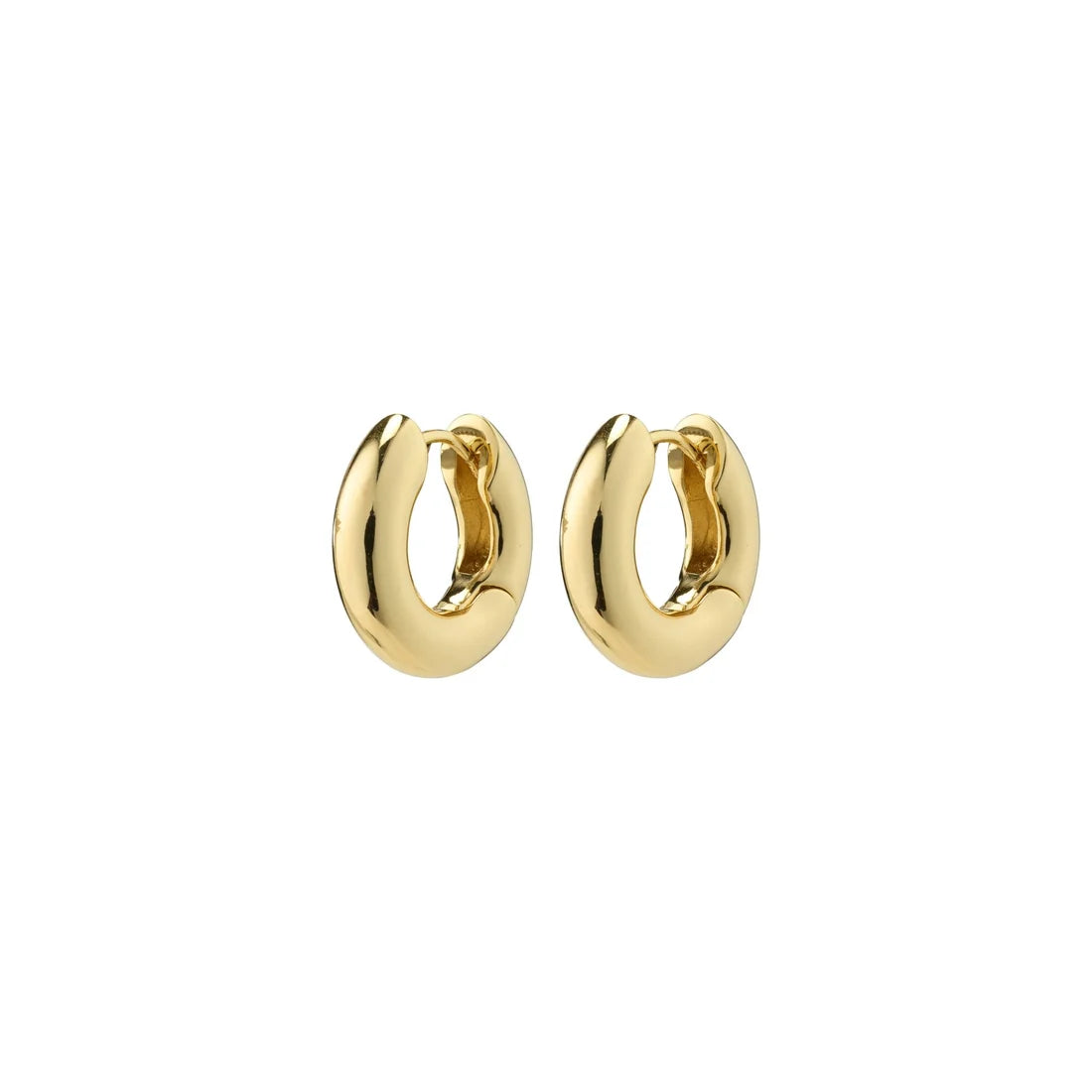 Aica Huggie Hoop Earrings (GLD)