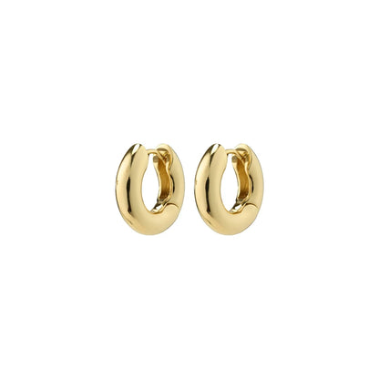 Aica Huggie Hoop Earrings (GLD)