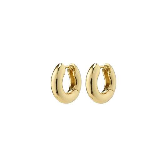 Aica Huggie Hoop Earrings (GLD)