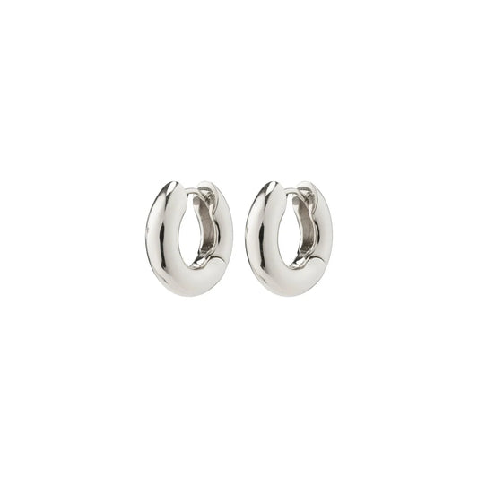 Aica Huggie Hoop Earrings (SLV)