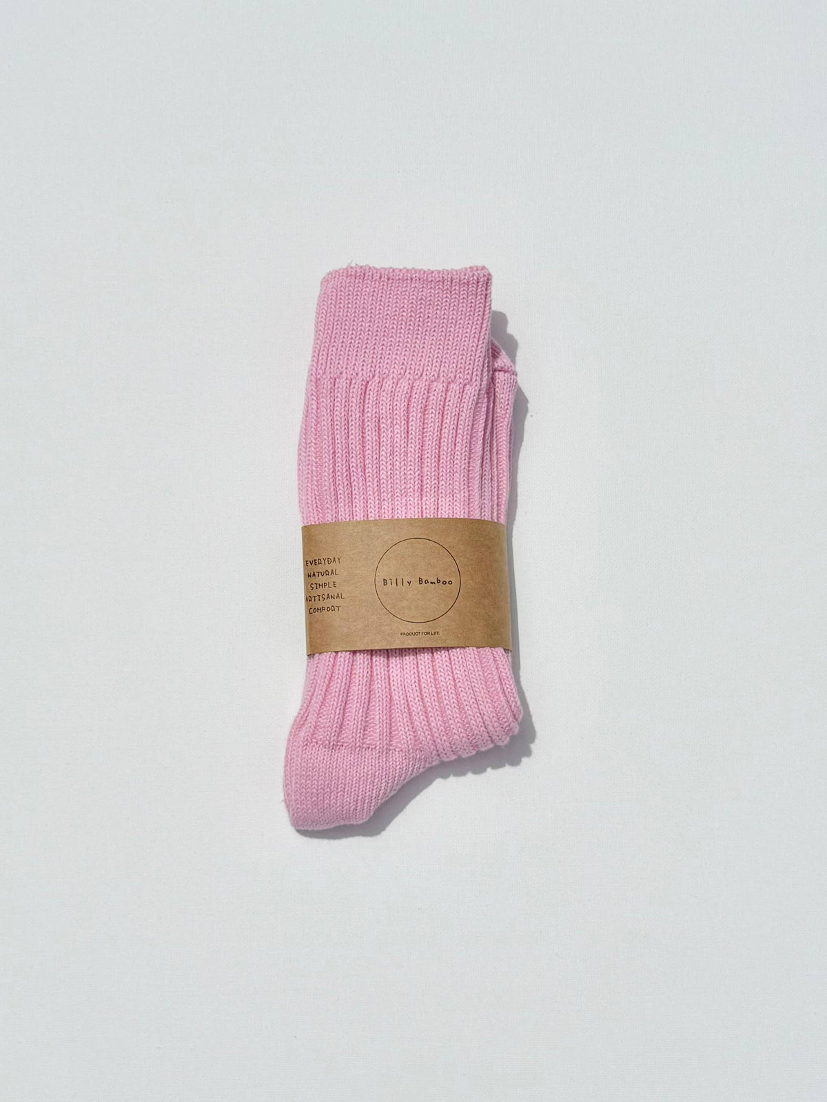 Ribbed Cotton High Socks Sakura