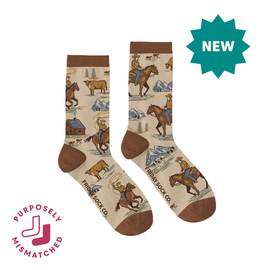 Women's Western Cowboy Crew Socks