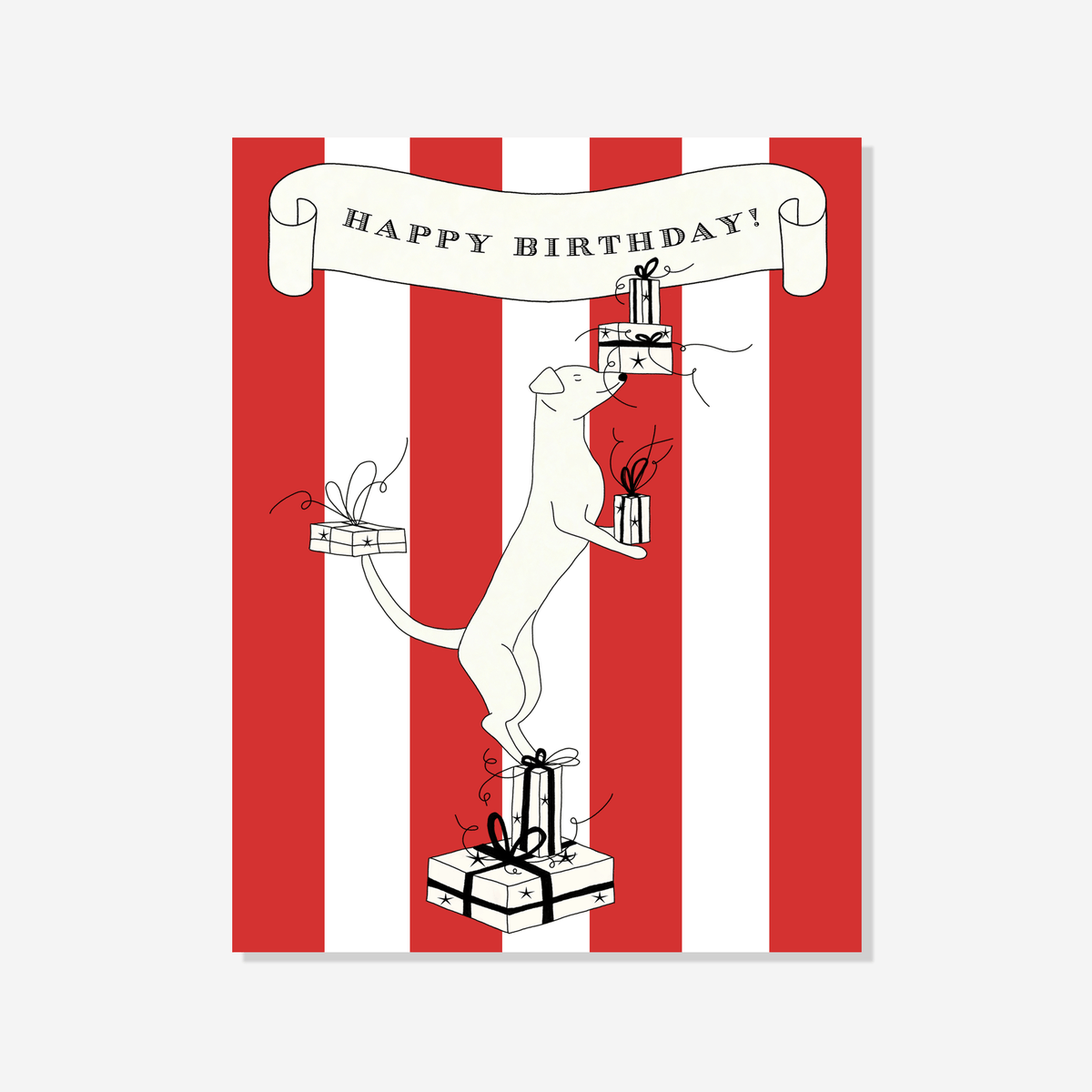 Luna the Circus Dog | Illustrated Birthday Card