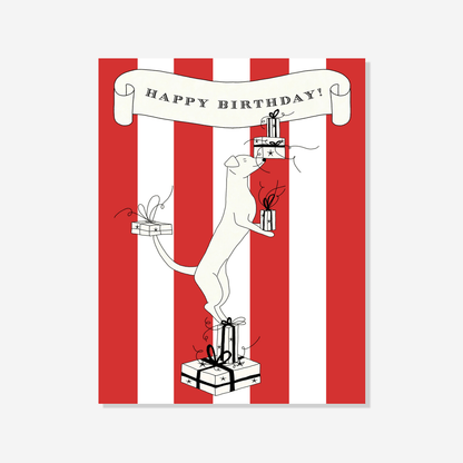 Luna the Circus Dog | Illustrated Birthday Card