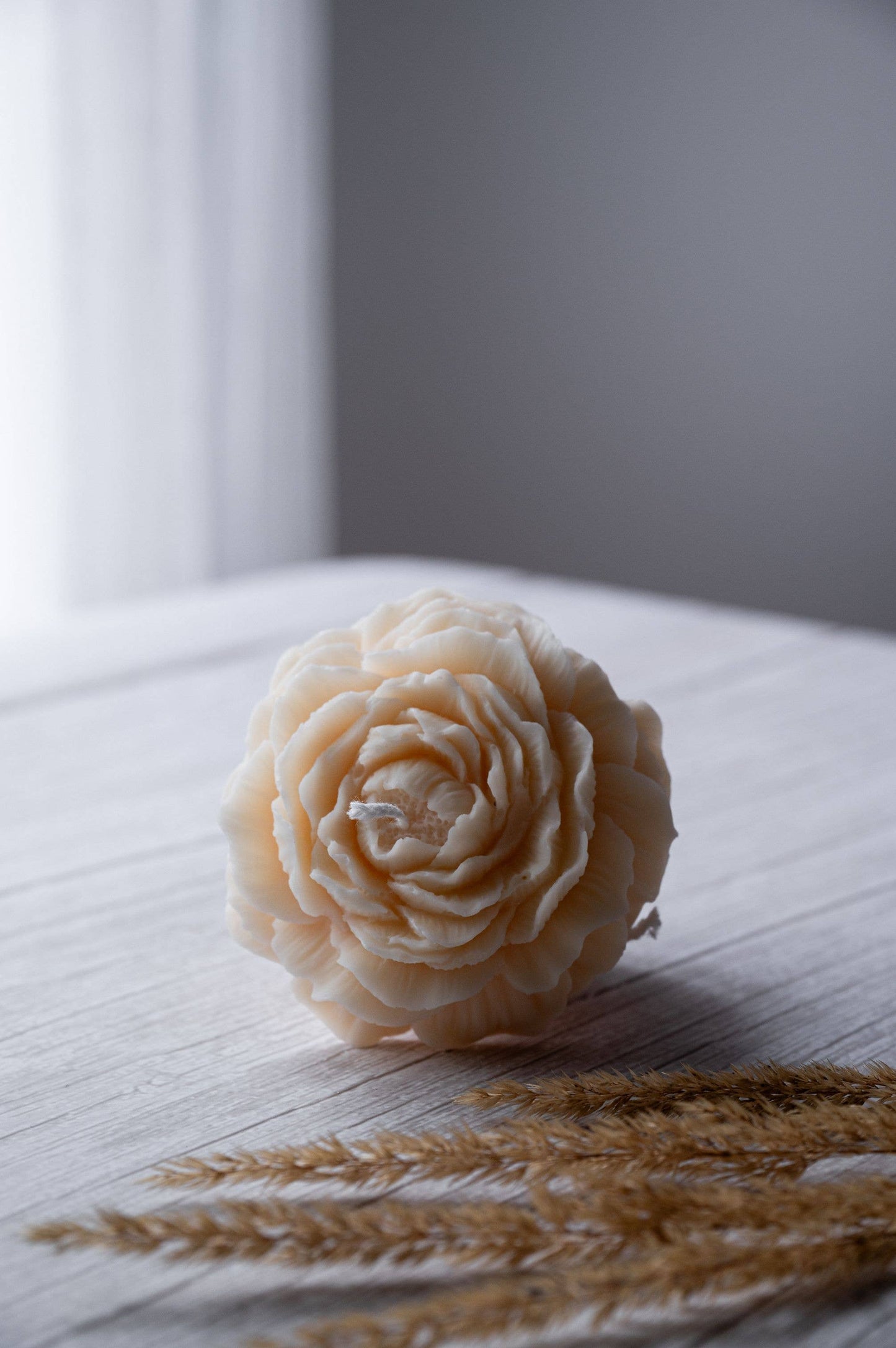 Peony Flower Candle (Unscented)
