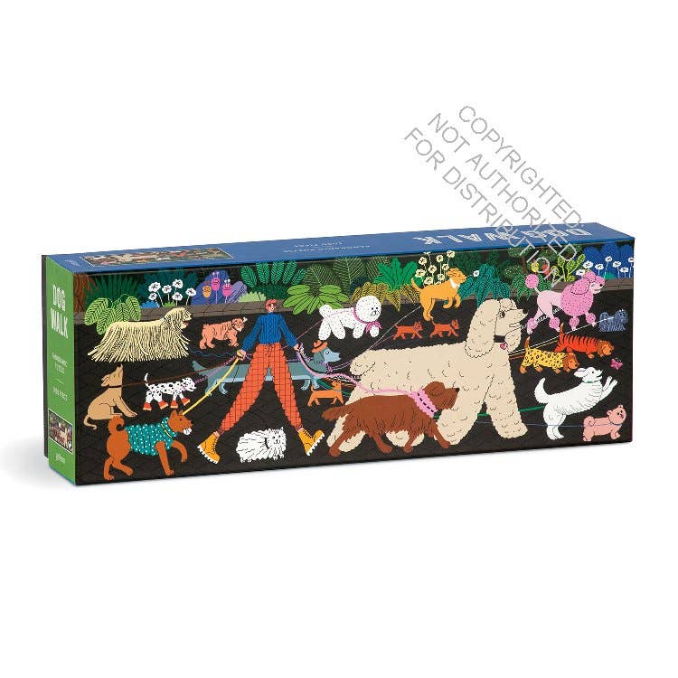Dog Walk 1000 Piece Panoramic Puzzle
