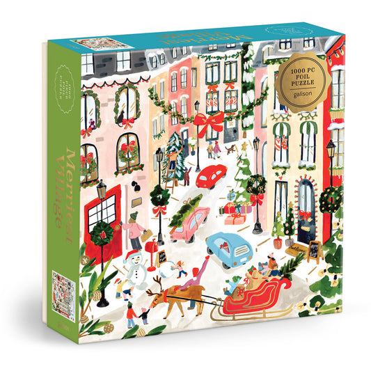 Merriest Village 1000-Piece Foil Puzzle