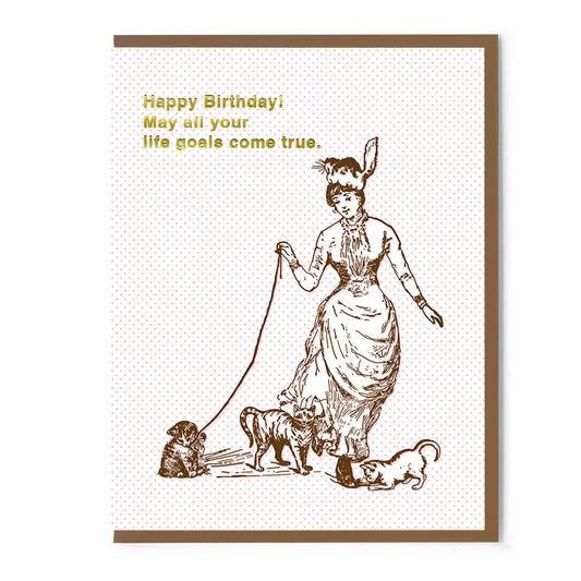 Happy Birthday Goals Card